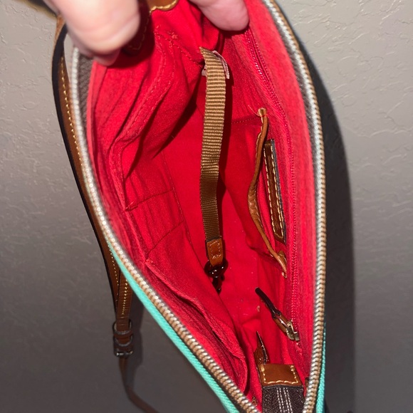 Dooney & Bourke Turquoise crossbody Pouch - Picture 3 of 12